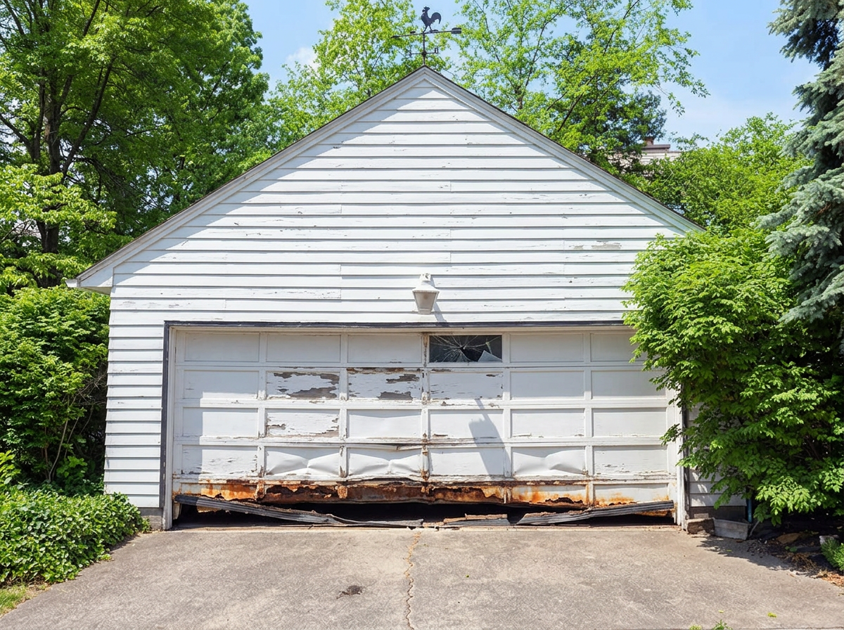 Before: Rotted panels → premium replacement